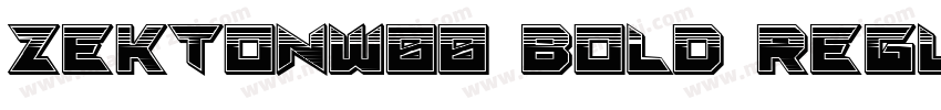 ZektonW00-Bold Regul字体转换
